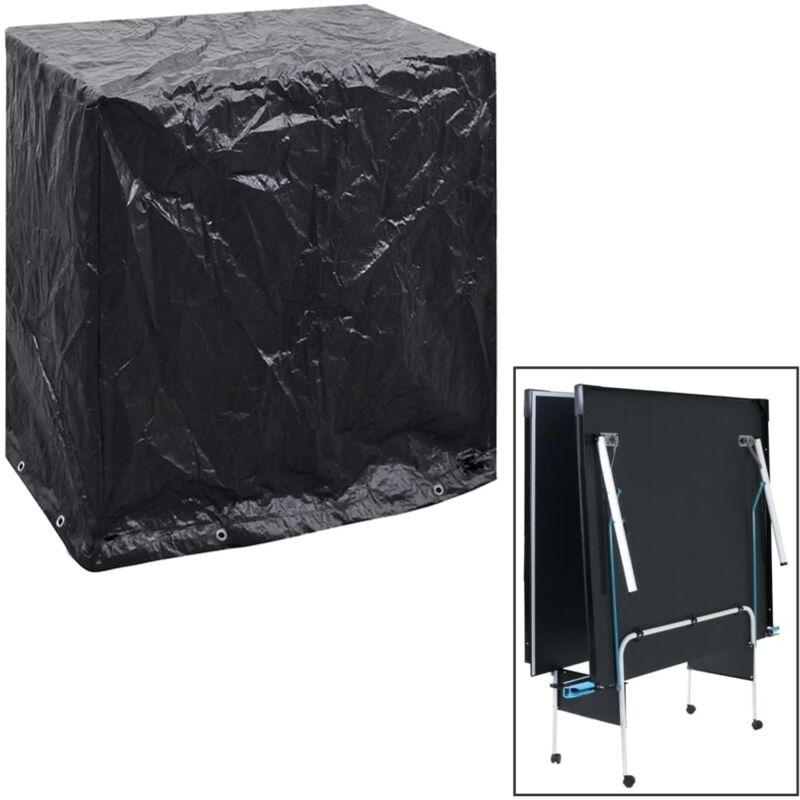 foto del prodotto copertura per tavolo da ping pong con 8 occhielli 160x55x182 cm vidaxl