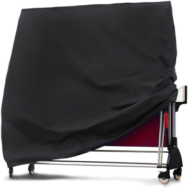 foto del prodotto copertura per tavolo da ping pong oxford 210d 165x70x185cm nero