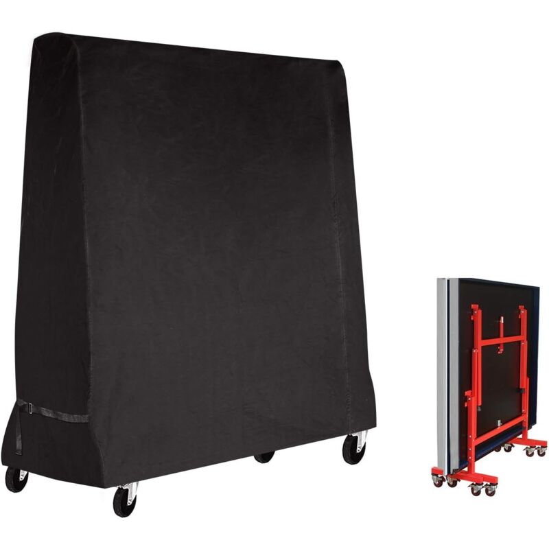 foto del prodotto copertura per tavolo da ping pong oxford 420d anti uv, impermeabile, antipolvere per tavoli da interno ed esterno 185x70x165 cm