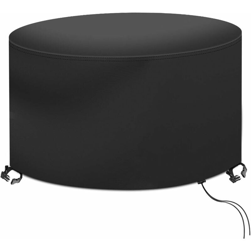 foto del prodotto copertura per tavolo, impermeabile, antivento, rotonda, copertura per mobili, tessuto oxford 420d, copertura per mobili da giardino 128x71cm 