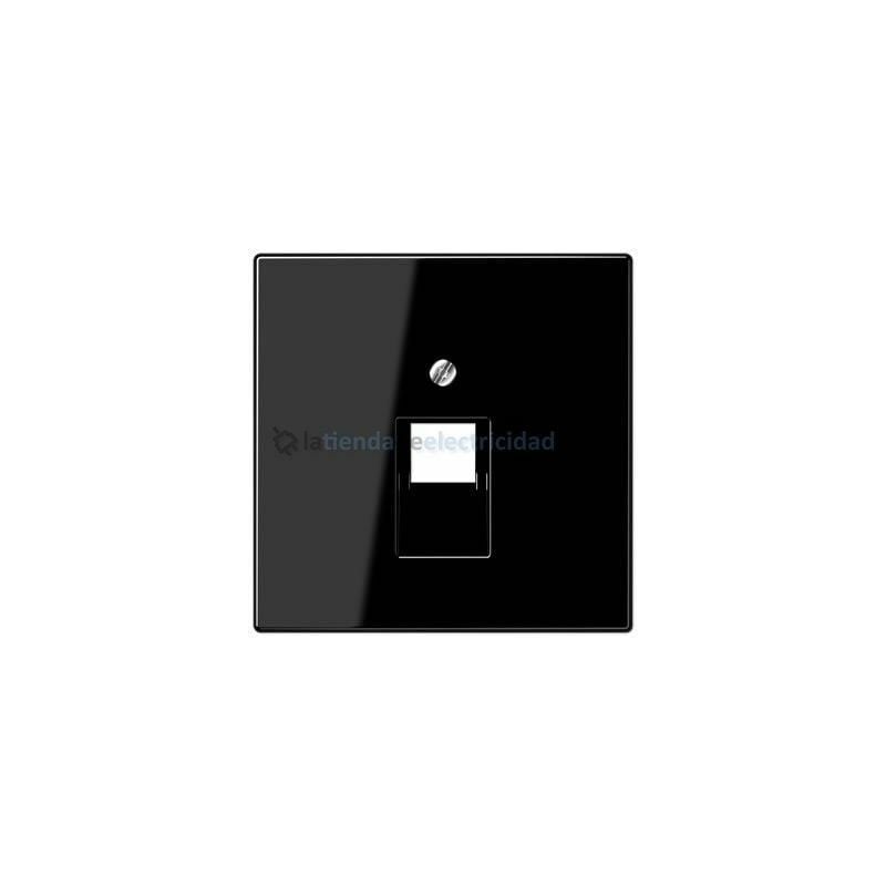 foto del prodotto copertura per telefono o presa dati rj11 rj45 black jung ls 969 1 ua sw