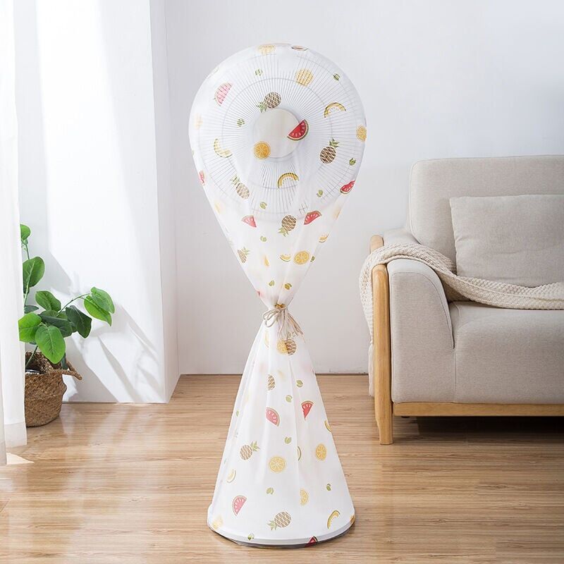 foto del prodotto copertura per ventilatore a piedistallo da 60x145 cm, copertura protettiva impermeabile e antipolvere con motivo a frutta per elettrodomestici.