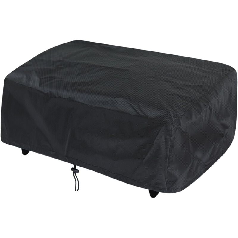 foto del prodotto copertura protettiva, dimensioni 57x48x23 cm, impermeabile, resistente ai raggi uv, nera, copertura universale per barbecue