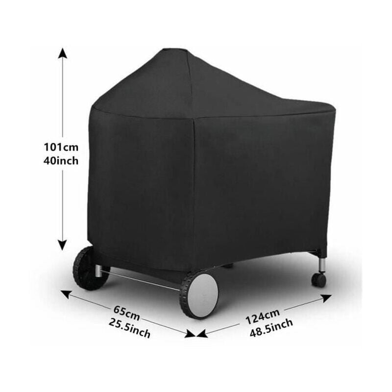 foto del prodotto copertura protettiva impermeabile per barbecue weber 7152 griglia a carbone accessori campin 124x65x101 cm