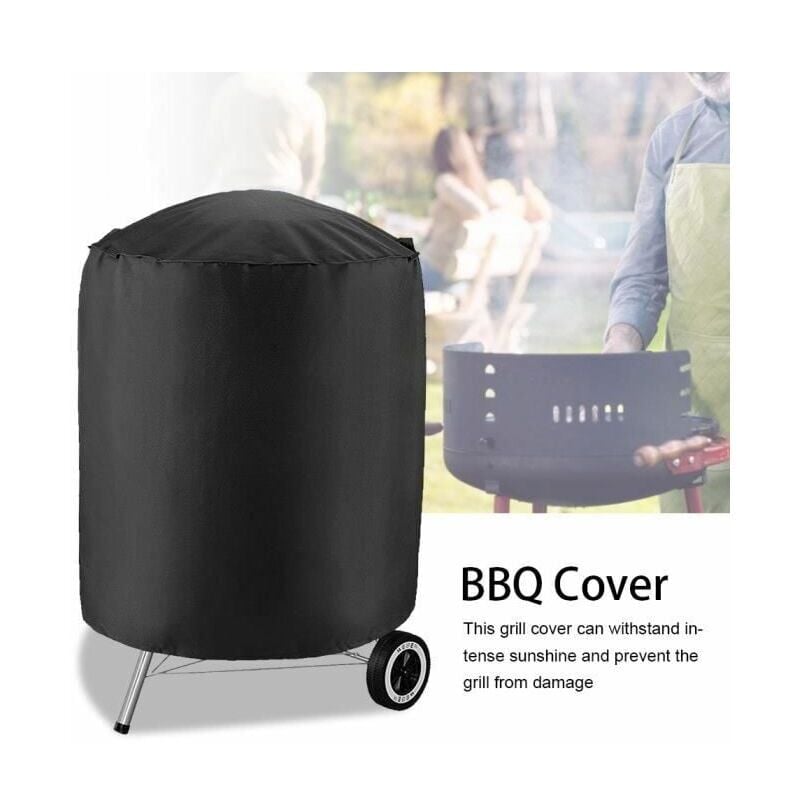foto del prodotto copertura protettiva per barbecue 70x70x70cm colore nero esterno