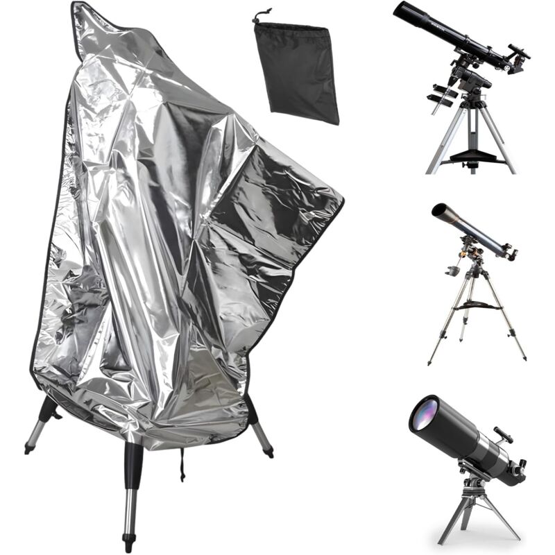 foto del prodotto copertura protettiva per telescopio 150x85cm 420d con borsa portaoggetti, copertura protettiva impermeabile per telescopio, copertura antipolvere per