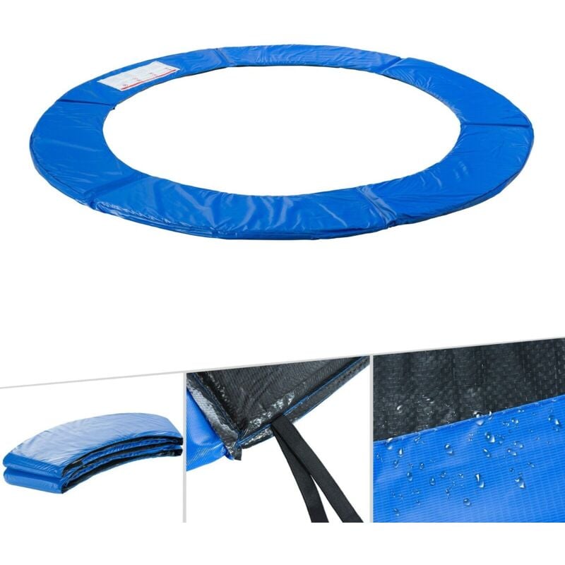 foto del prodotto copertura protettiva per trampolino, di ricambio, resistente alle intemperie e ai raggi uv, blu, 366 cm