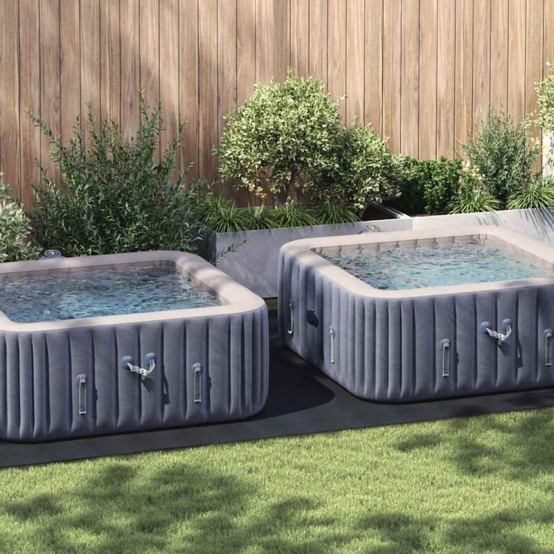 foto del prodotto copertura rettangolare piscina nero 500 x 250 cm polietilene vidaxl
