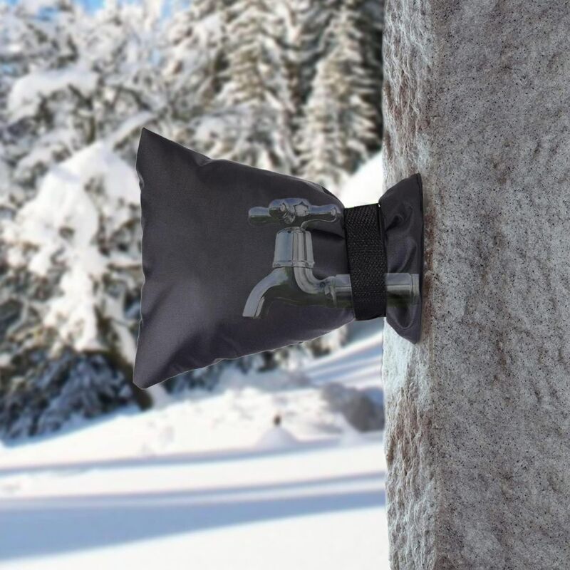 foto del prodotto copertura rubinetto esterno in 2 pezzi, copertura rubinetto antigelo, copertura rubinetto da giardino impermeabile, per protezione antigelo invernale