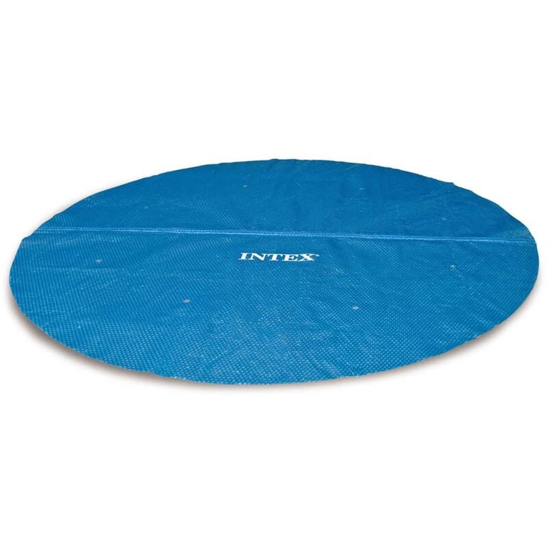 foto del prodotto copertura solare per piscina circolare 244 cm intex blu