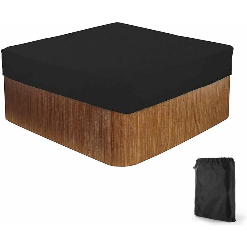 foto del prodotto copertura solare per piscina quadrata per piscina, copertura spa in tessuto poliestere impermeabile 210d, copertura protettiva resistente ai raggi uv