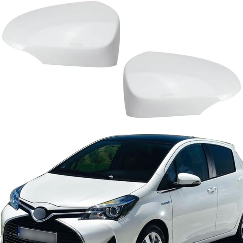foto del prodotto copertura specchietto retrovisore, calotta specchietto retrovisore esterno auto, tappo specchietto retrovisore compatibile con yaris bebusingoto