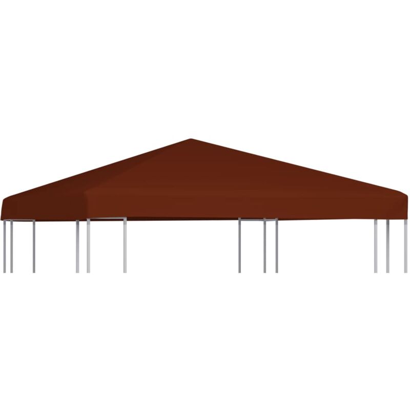 foto del prodotto copertura superiore gazebo 310g m 3x3 m terracotta vidaxl