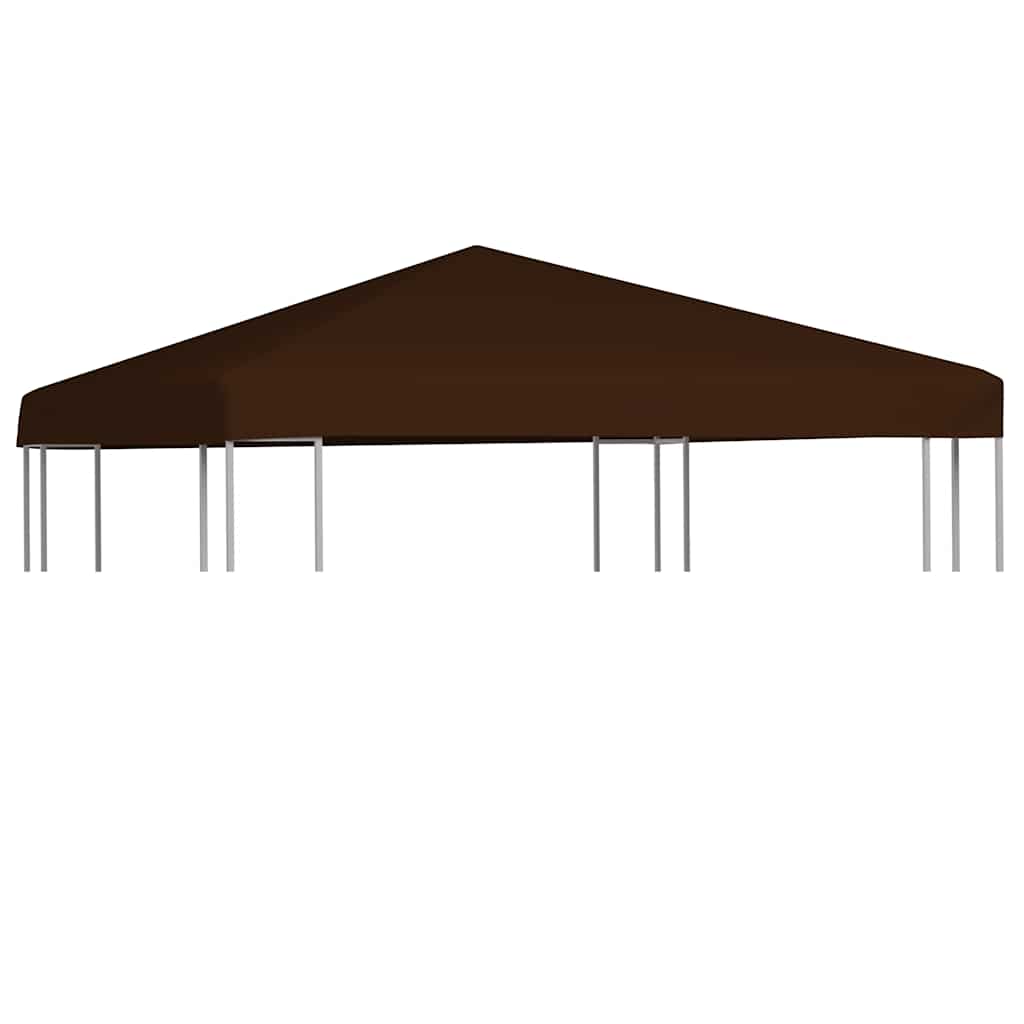 foto del prodotto copertura superiore per gazebo 310 g/m 3x3 m marrone cod mxl 68658