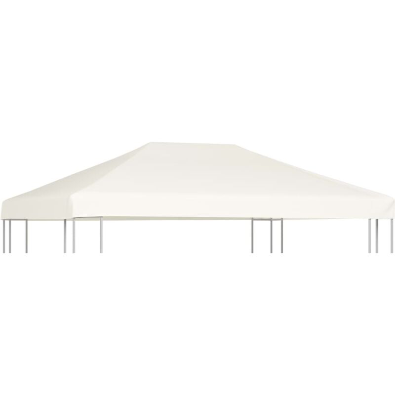foto del prodotto copertura superiore per gazebo 310 g m 4x3 m bianco crema