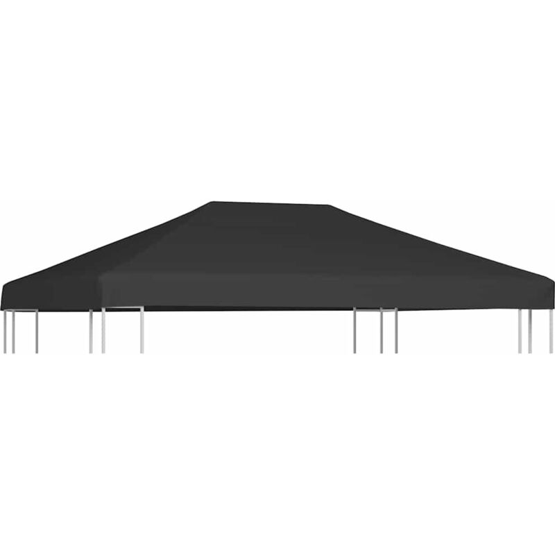 foto del prodotto copertura superiore per gazebo 310 g m 4x3m grigia vidaxl