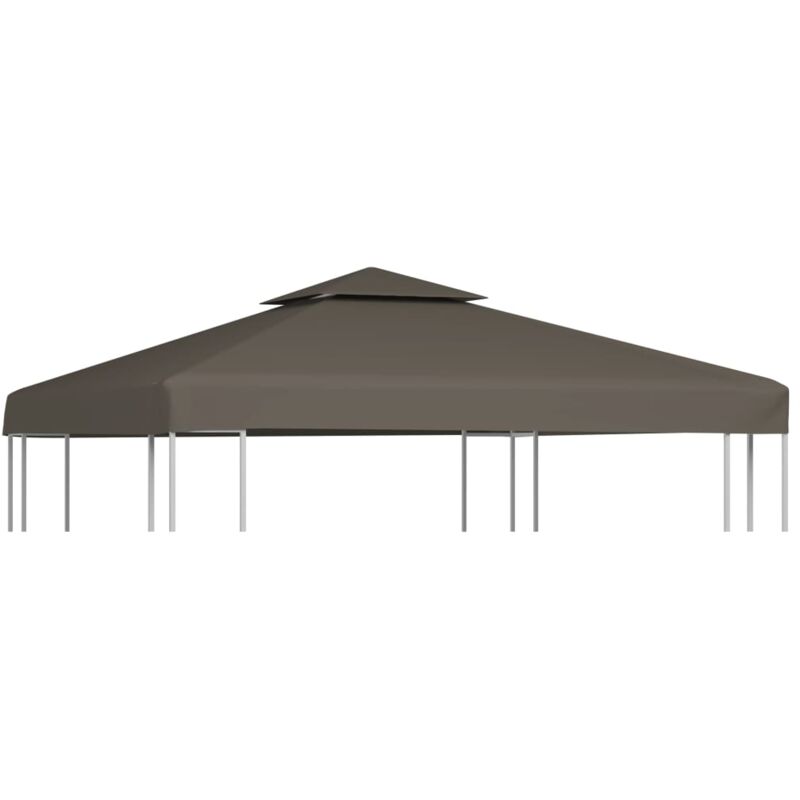 foto del prodotto copertura superiore per gazebo a 2 strati 310 g m 3x3m talpa vidaxl