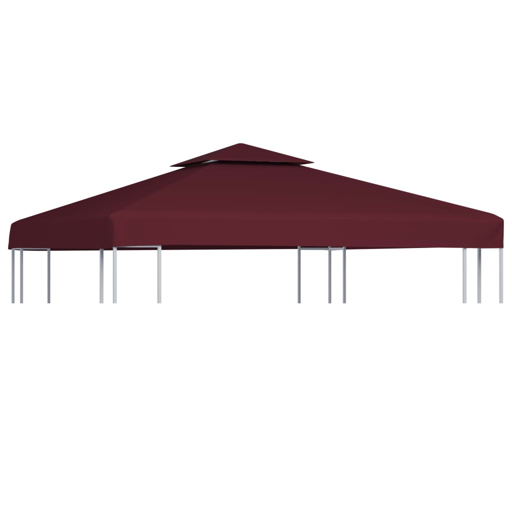 foto del prodotto copertura superiore per gazebo a 2 strati 310g/m 3x3m bordeauxcod mxl 120876