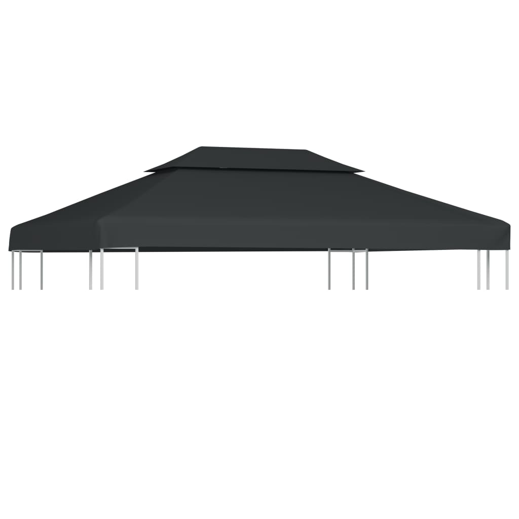 foto del prodotto copertura superiore per gazebo a 2 strati 310g m 4x3m antracitecod mxl 72946