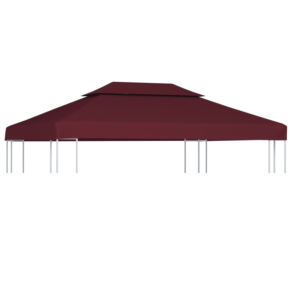 foto del prodotto copertura superiore per gazebo a 2 strati 310g m 4x3m bordeaux cod mxl 78254
