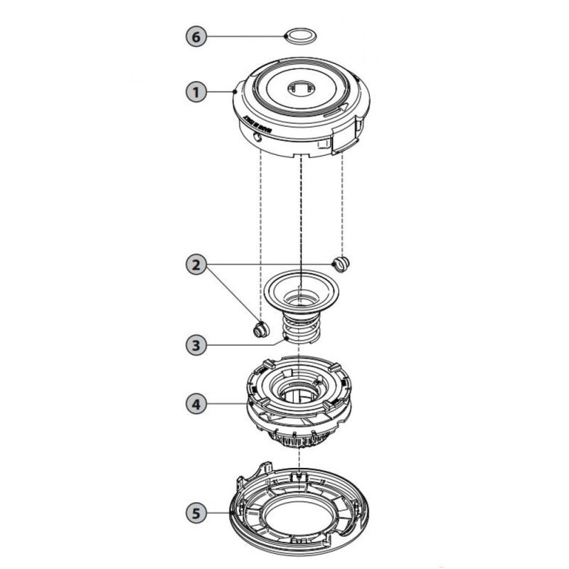 foto del prodotto copertura superiore per testata decespugliatore 539137 oregon 544357