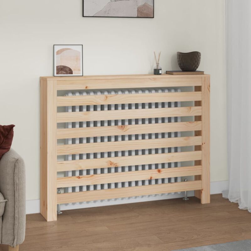 foto del prodotto copertura termosifone 108,5x19x84 cm in legno massello di pino vidaxl