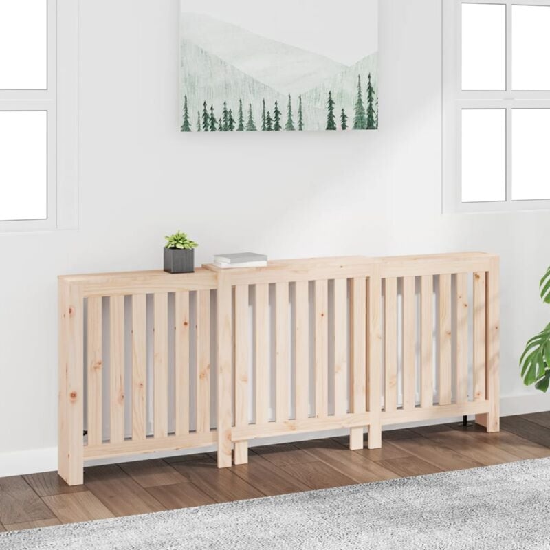 foto del prodotto copertura termosifone 210x21x85 cm in legno massello di pino vidaxl