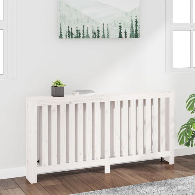 foto del prodotto copertura termosifone bianca 169x19x84 cm legno massello pino vidaxl