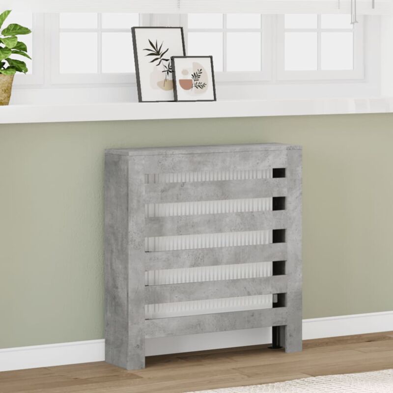 foto del prodotto copertura termosifone grigio cemento 78x20x82 legno multistrato vidaxl