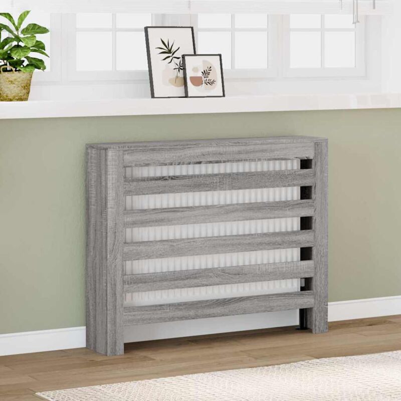 foto del prodotto copertura termosifone grigio sonoma 104x20x82 legno multistrato vidaxl