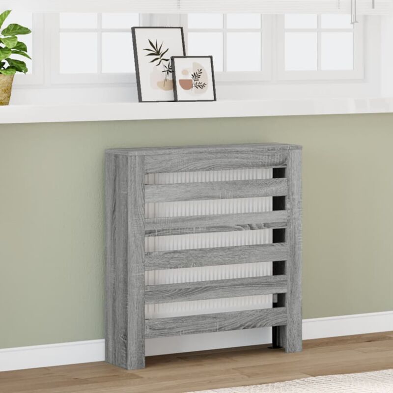 foto del prodotto copertura termosifone grigio sonoma 78x20x82 legno multistrato vidaxl