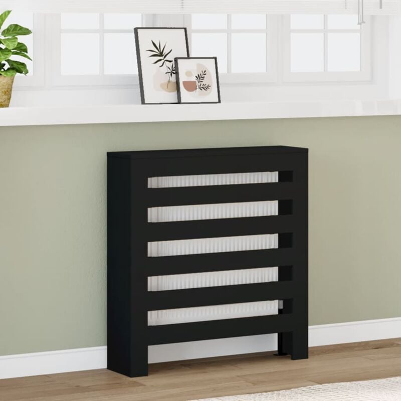 foto del prodotto copertura termosifone nera 78x20x82 cm legno multistrato vidaxl