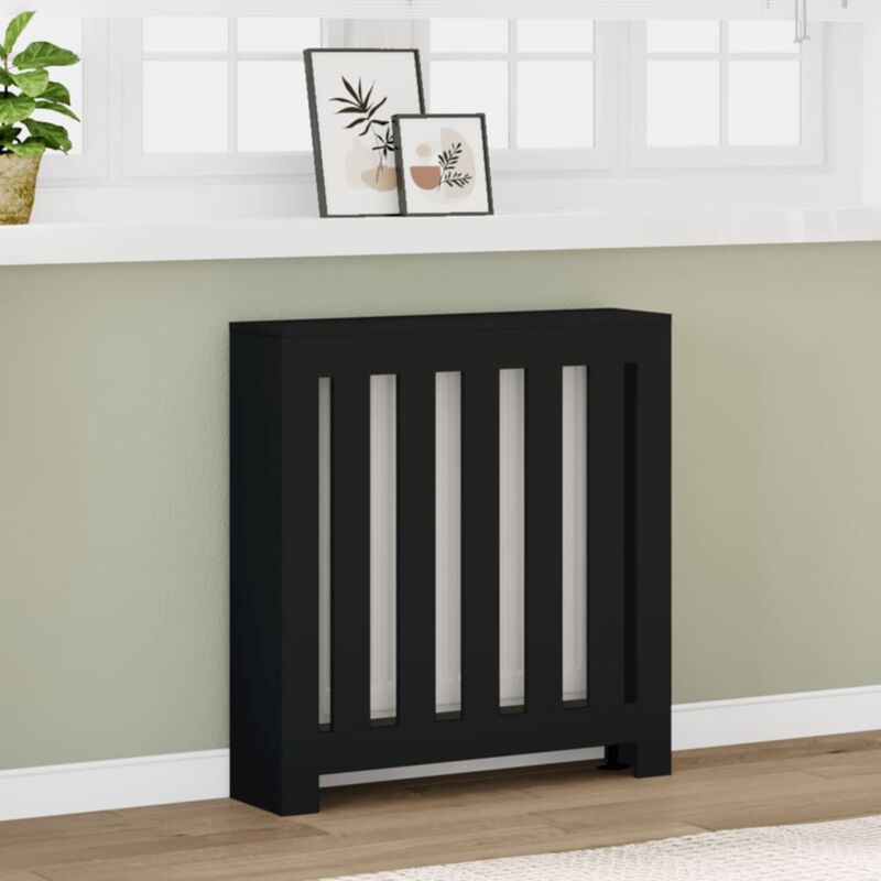 foto del prodotto copertura termosifone nera 78x20x82 cm legno multistrato vidaxl