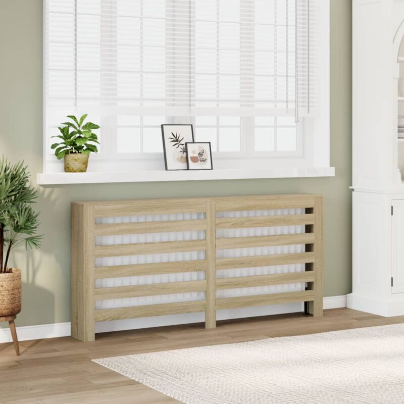 foto del prodotto copertura termosifone rovere 175x20x82 cm in legno multistrato - vidaxl