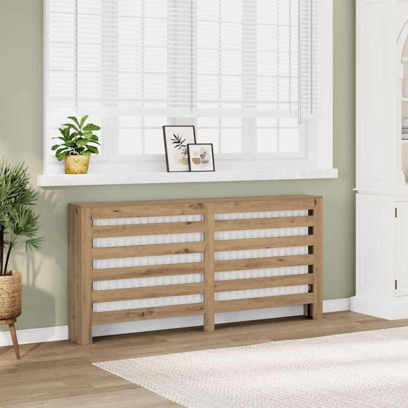 foto del prodotto copertura termosifone rovere 175x20x82 cm in legno multistrato vidaxl