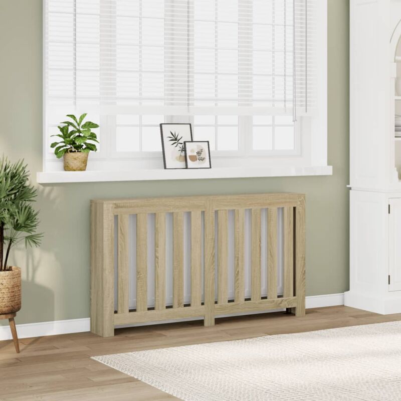 foto del prodotto copertura termosifone rovere sonoma 149x20x82 legno multistrato vidaxl