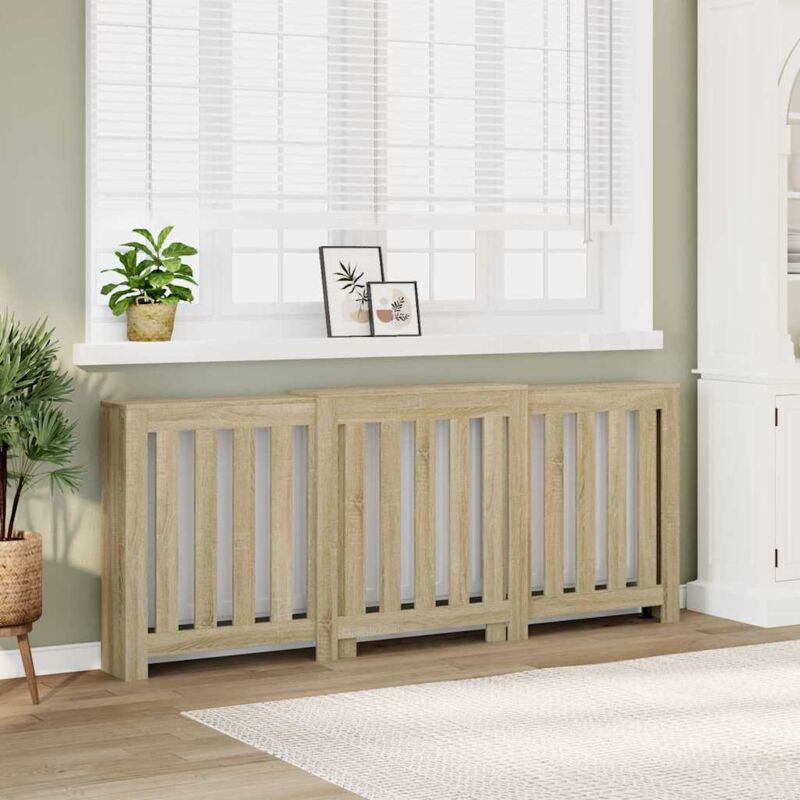 foto del prodotto copertura termosifone rovere sonoma 205x21,5x83,5cm multistrato vidaxl