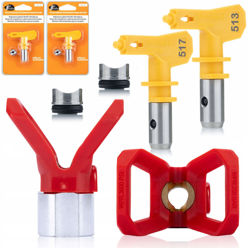 foto del prodotto copertura ugello rosfix per l unit di verniciatura ugello per verniciatura rosfix ultra spray modello 513 ugello per verniciatura rosfix ultra