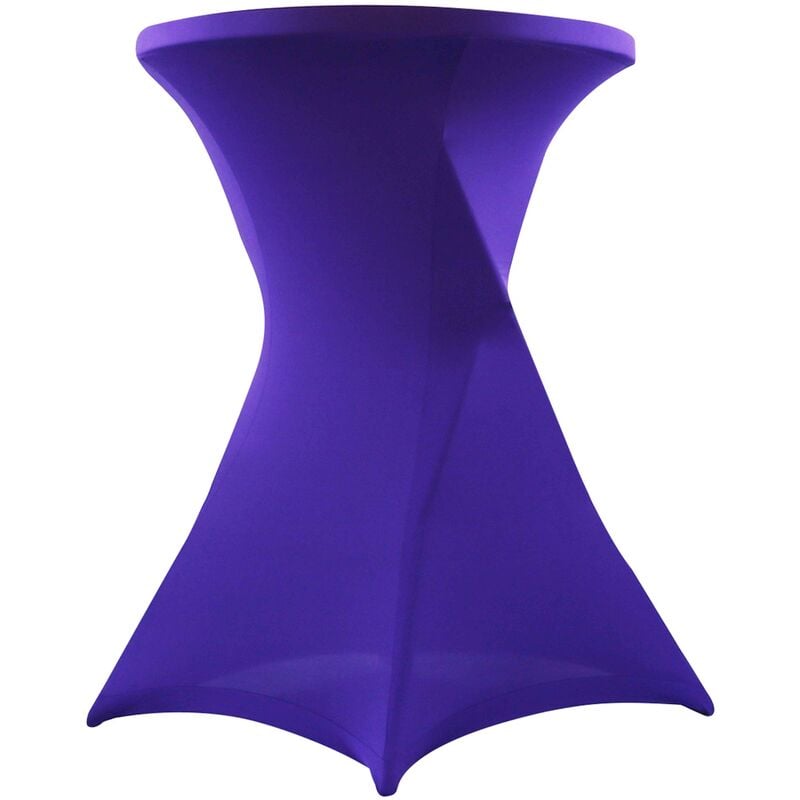 foto del prodotto copertura viola per tavolo alto 110x80 cm