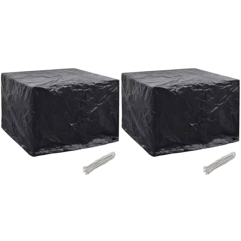 foto del prodotto coperture arredi giardino 2 pz 8 occhielli 122x112x98 cm - vidaxl