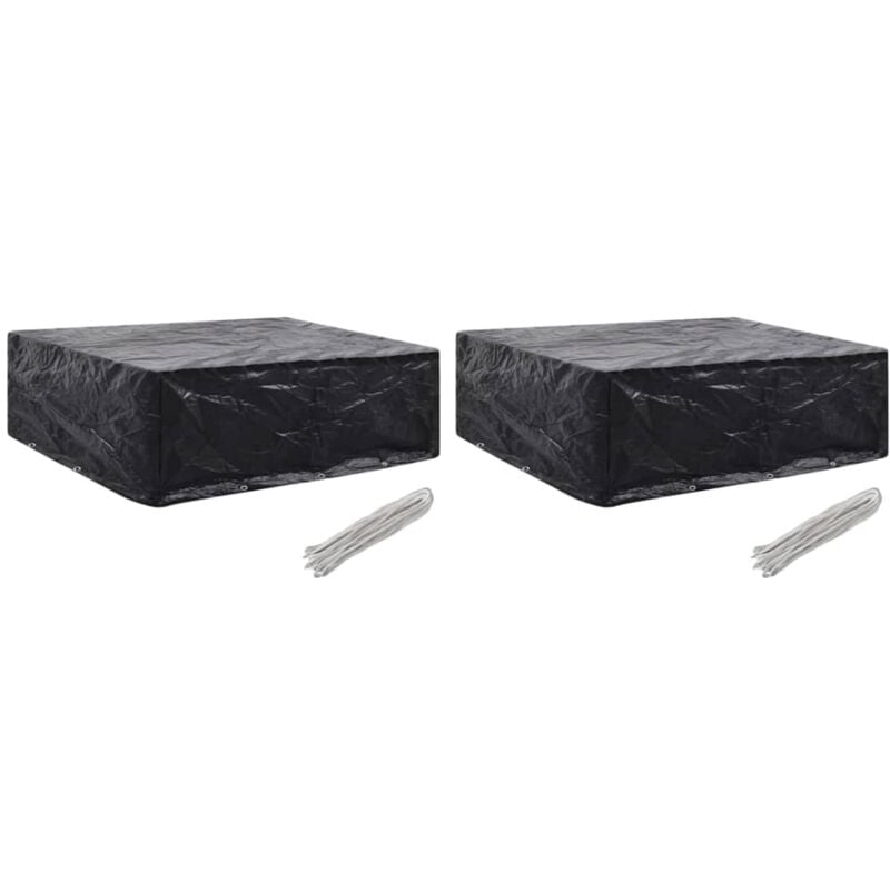 foto del prodotto coperture arredi giardino 2 pz 8 occhielli 250x210x90 cm - vidaxl