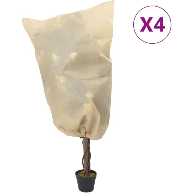 foto del prodotto coperture con coulisse per piante 4pz 70 g m 0,8x1,2 m vidaxl