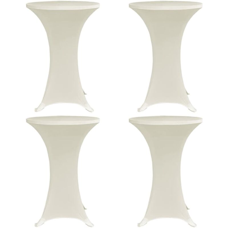 foto del prodotto coperture elastiche per tavoli set 4 pz 60 cm lavabile vari colori colore crema