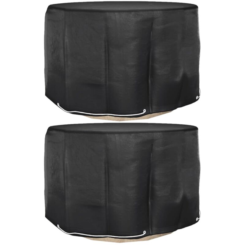 foto del prodotto coperture mobili da giardino 2pz 6 occhielli 125x75 cm rotonde vidaxl