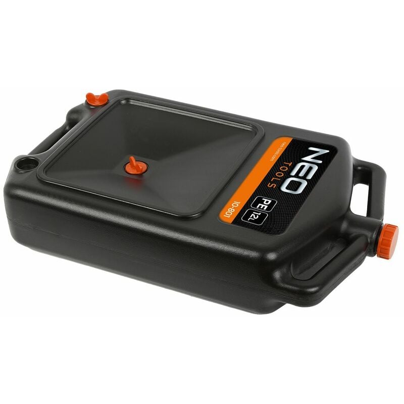 foto del prodotto coppa serbatoio vaschetta 12lt per olio o liquido refrigerante portatile 10 801 neo tools