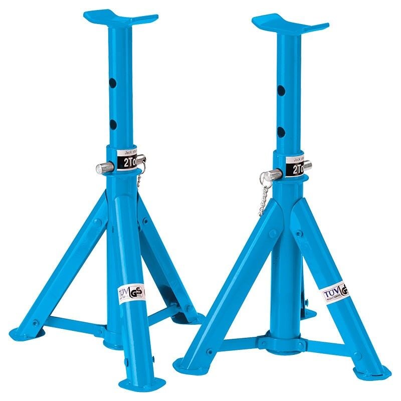 foto del prodotto coppia cavalletti 2 t pieg cavalletto per vetture macchine automobili fervi 0067