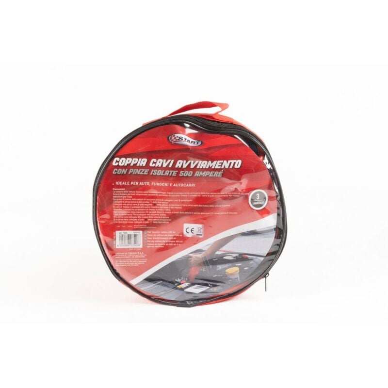 foto del prodotto coppia cavi batteria con pinze isolate in abs 400ah