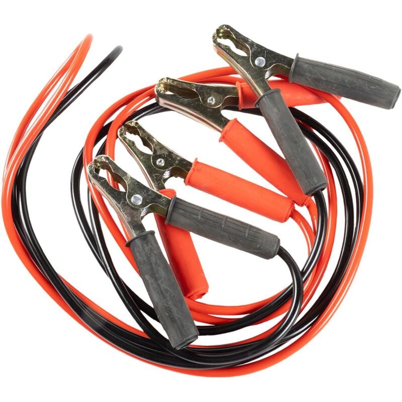 foto del prodotto coppia cavi batteria pinze 200ah per auto lunghezza 2 mt.