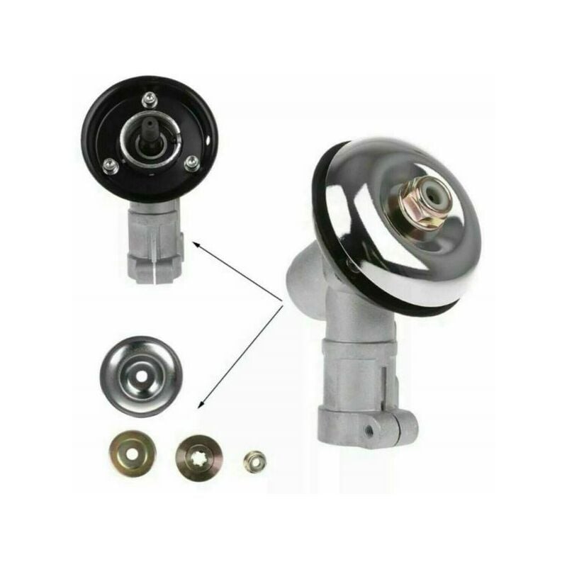 foto del prodotto coppia conica testina decespugliatore universale 7 denti tubo 26mm ricambio 0529