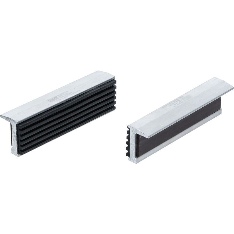 foto del prodotto coppia copriganasce per morsa da banco alluminio larghezza 100 mm 2 pz.